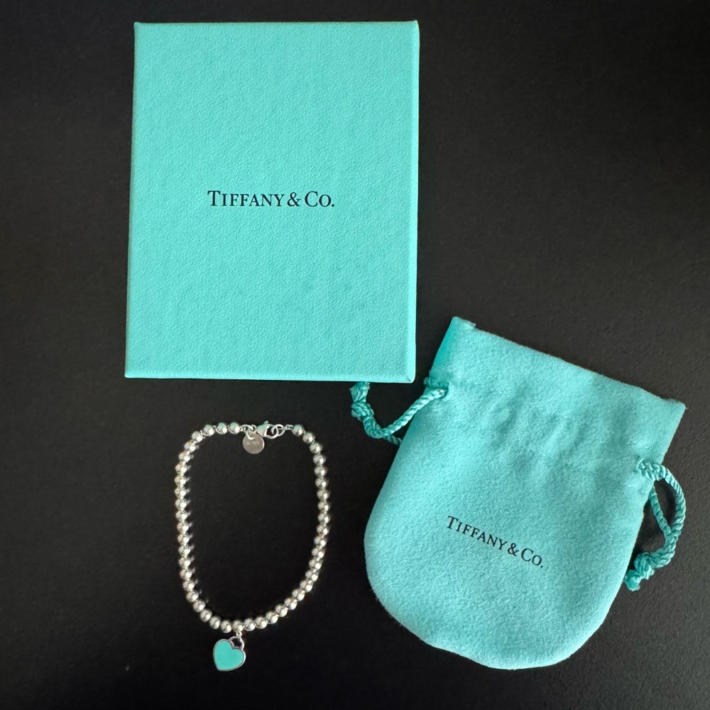 Authentic Tiffany silver bead bracelet